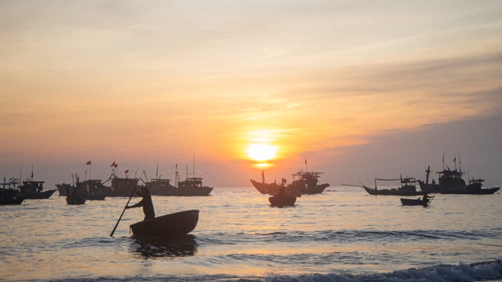 Pre-Dawn Beach Walk along Tam Tien Coast