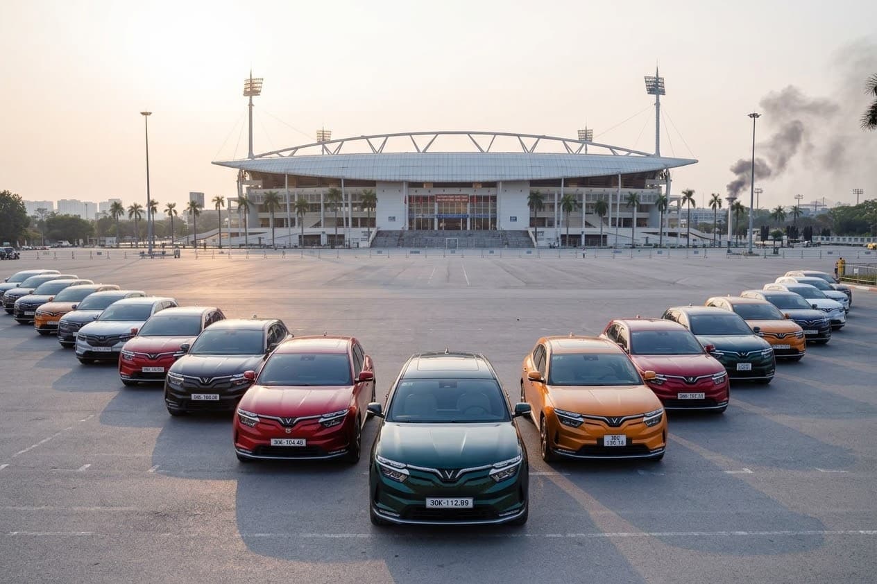 Premium Transport: VinFast VF8 - Smart Luxury Electric SUV Rental in Phu Quoc