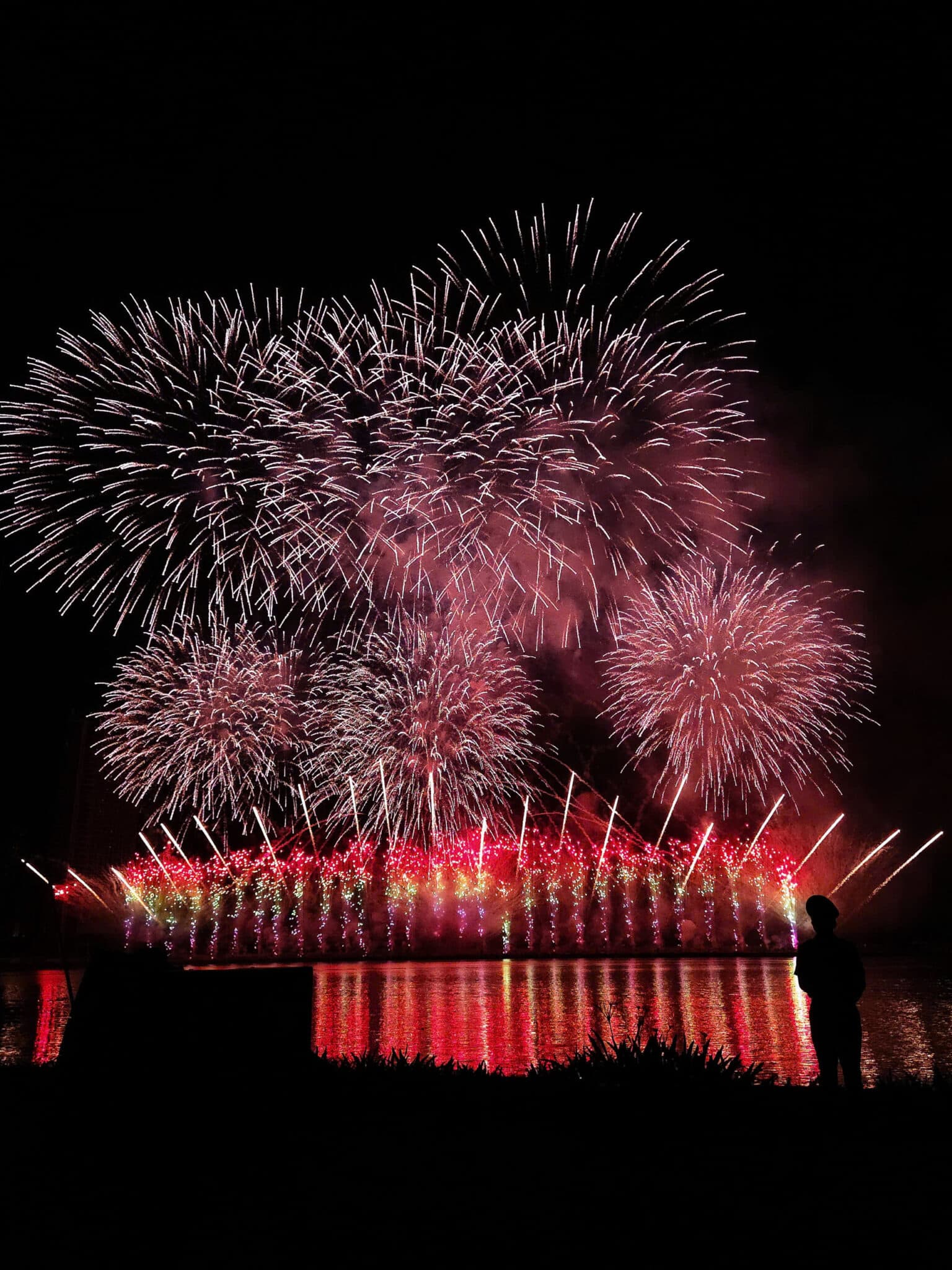 Radiant Youth Under the International Fireworks Sky