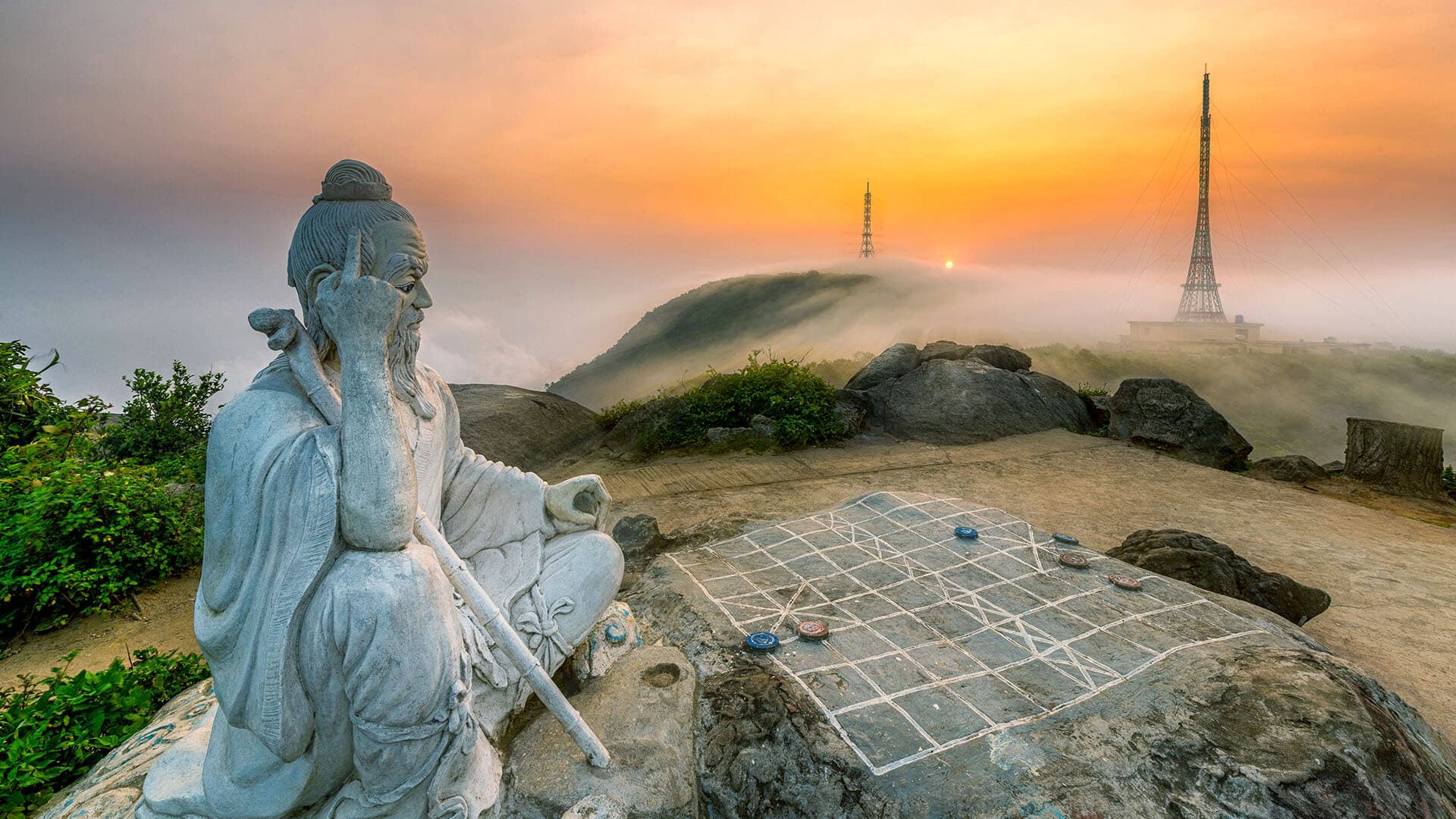 Tea Ceremony and Chess at Ban Co Peak