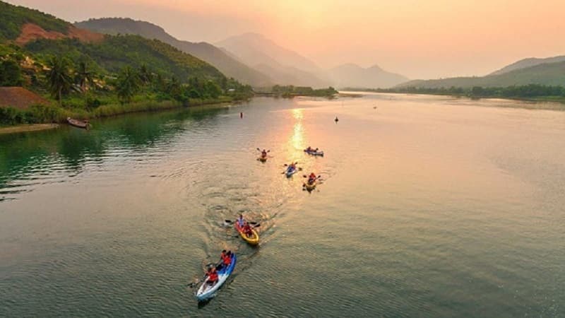 Kayaking Cu De River Estuary Ecosystem